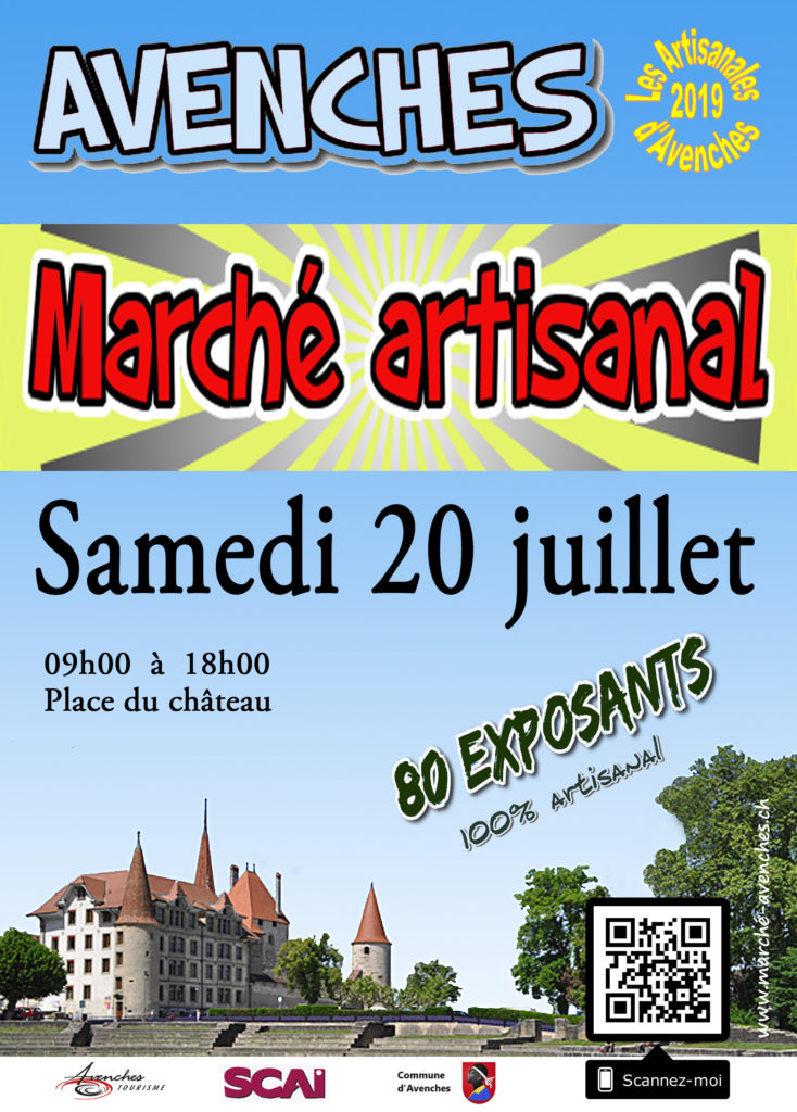 Le flyer des Artisanales d'Avenches